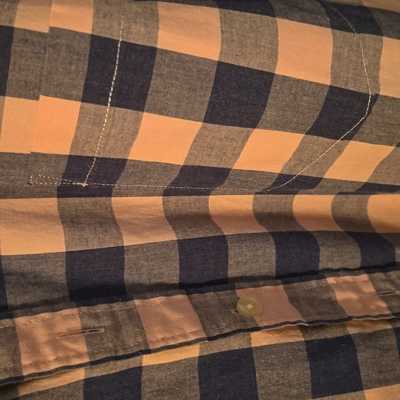 Sonoma, pink on blue, plaid, button down, short sleeved, shirt - Picture 3 of 4